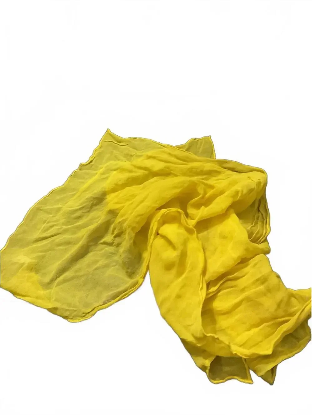 Vintage Vera Made in Japan Yellow All Silk Scarf